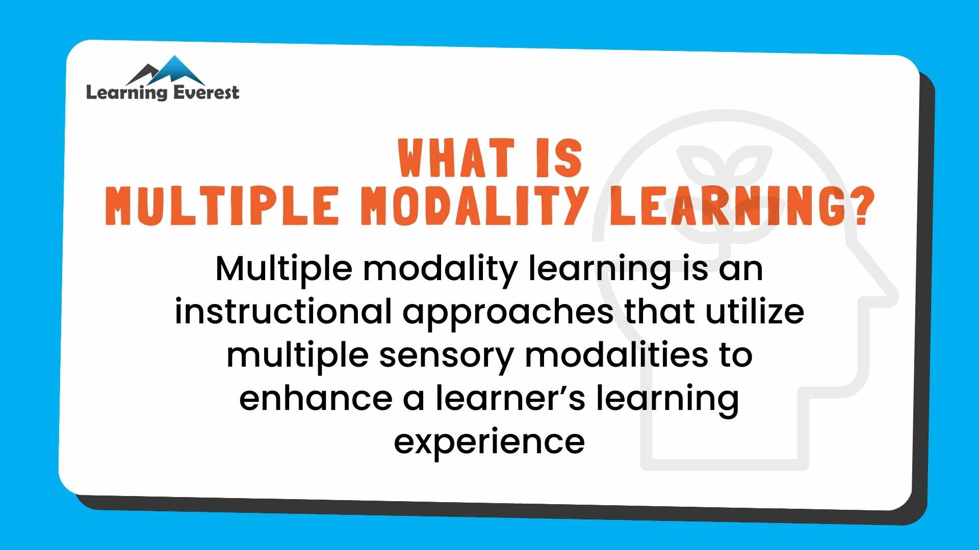 Multiple Modality Learning